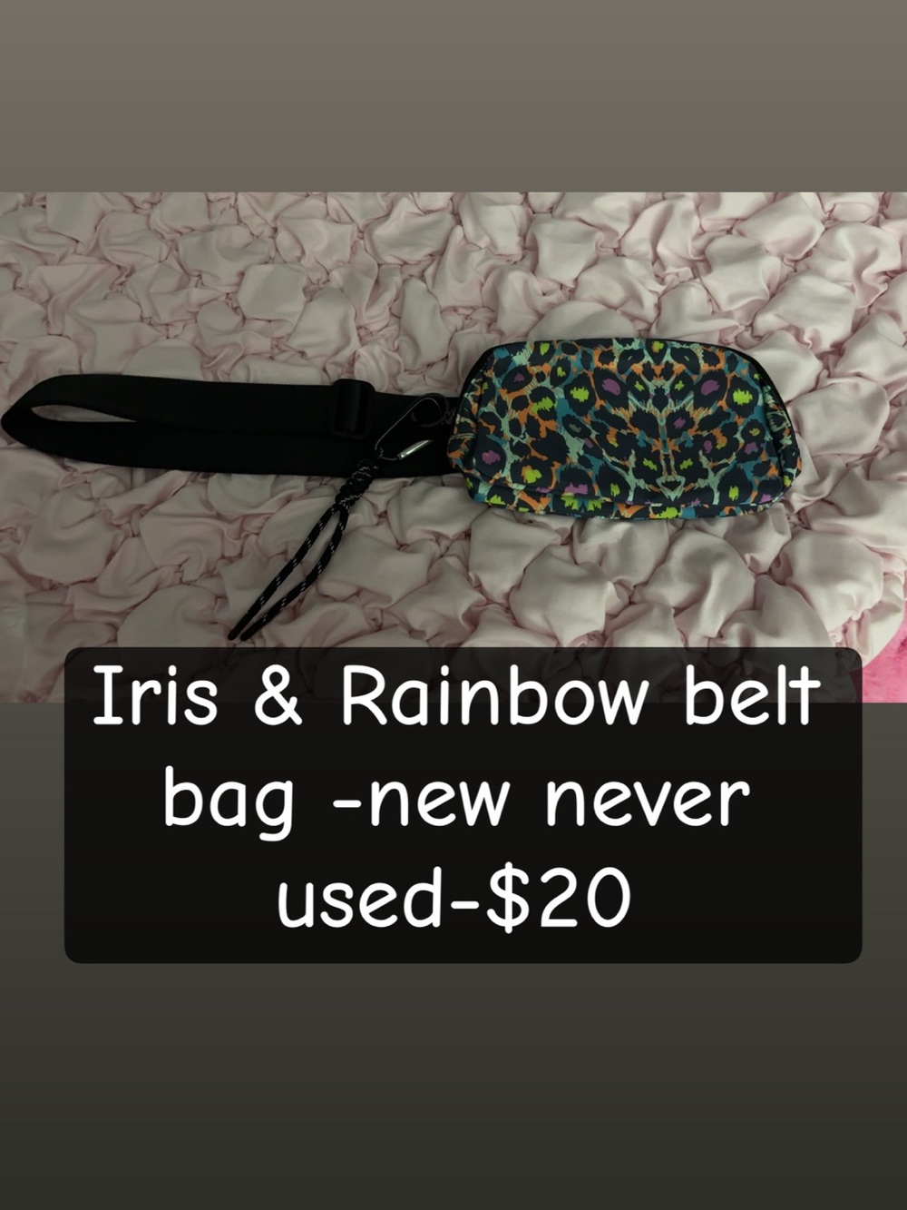Rainbow Leopard Crossbody Belt Bag - Multicolor